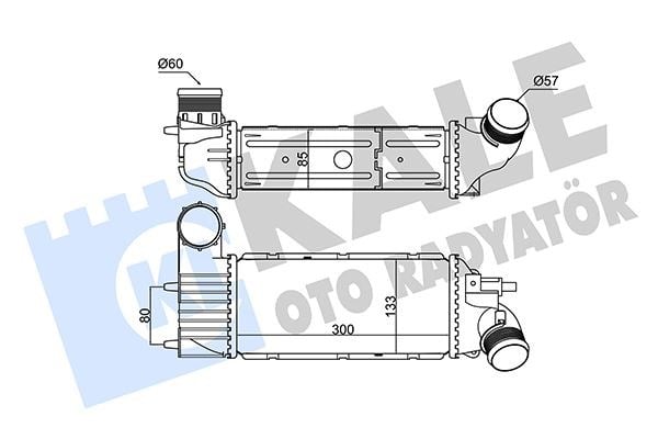 Peugeot 607 Intercooler 2.0HDİ KALE-RADYATOR