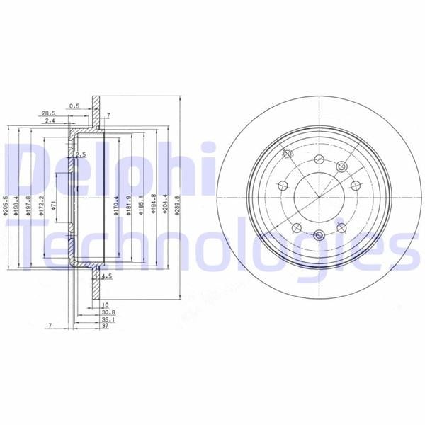 Peugeot 607 Arka Fren Aynası DELPHI