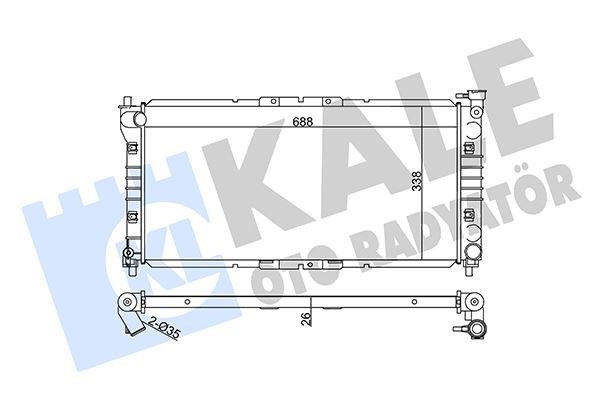 Mazda 626 IV-V MX-6 Radyatör KALE-RADYATOR