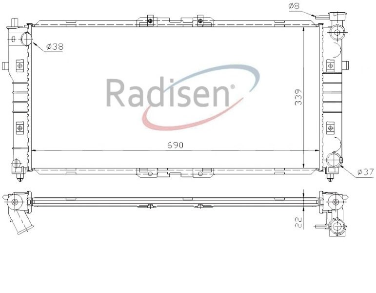 Mazda 626 Radyatör RADISEN