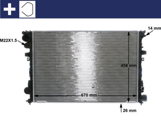 Peugeot 806 Citroen Evasion Motor Su Radyatörü MAHLE