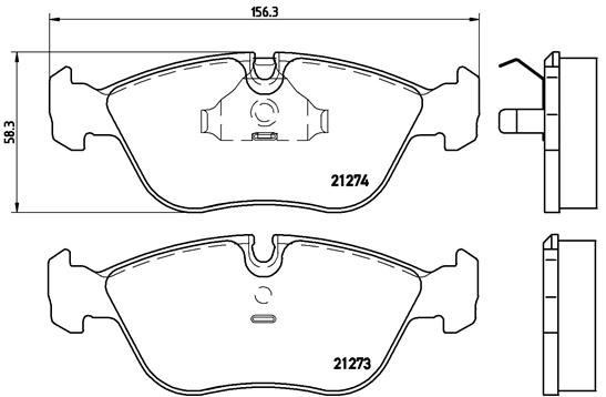 Volvo 850 Ön Fren Balatası BREMBO