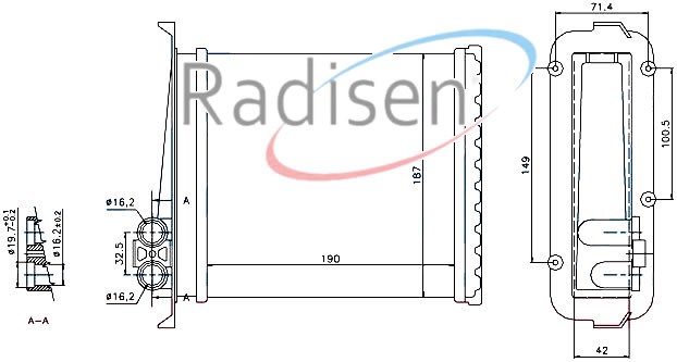 Volvo 850 Kalorifer Radyatörü RADISEN
