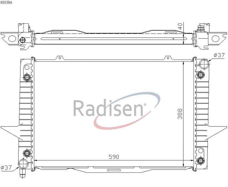 Volvo 850 S70 Radyatör RADISEN