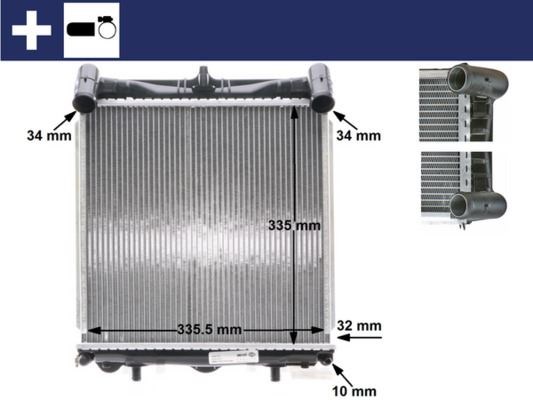 Porsche 911 Boxster Motor Su Radyatörü MAHLE