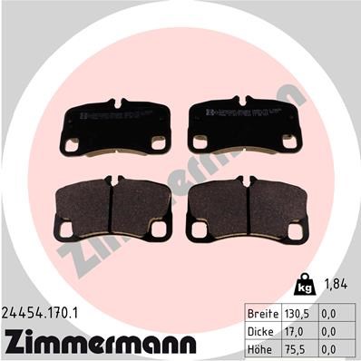 Porsche 911 Arka Balatası ZIMMERMANN