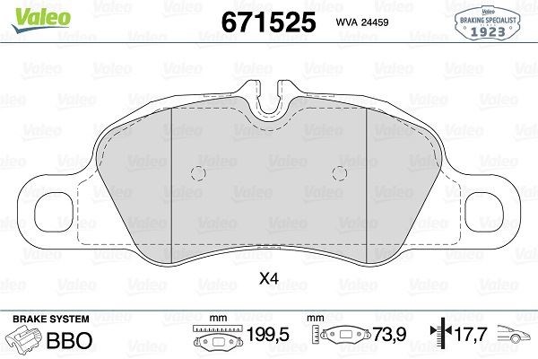 Porsche 911 Boxster Cayman Ön Balata VALEO