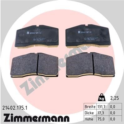Porsche 911 Ön Disk Balata ZIMMERMANN