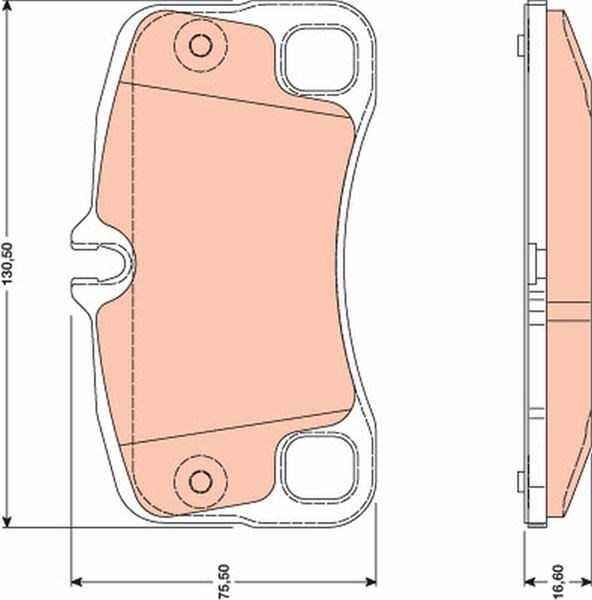 Porsche 911 Arka Balatası TRW