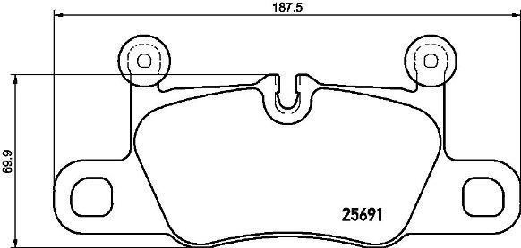 Porsche 911 Arka Disk Fren Balatası VALEO
