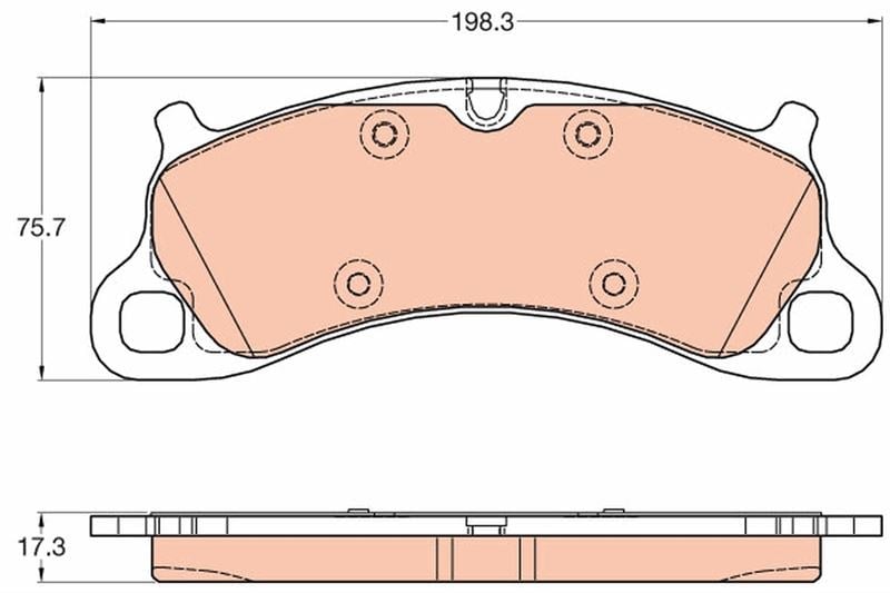 Porsche 911 Carrera Ön Fren Balatası TRW