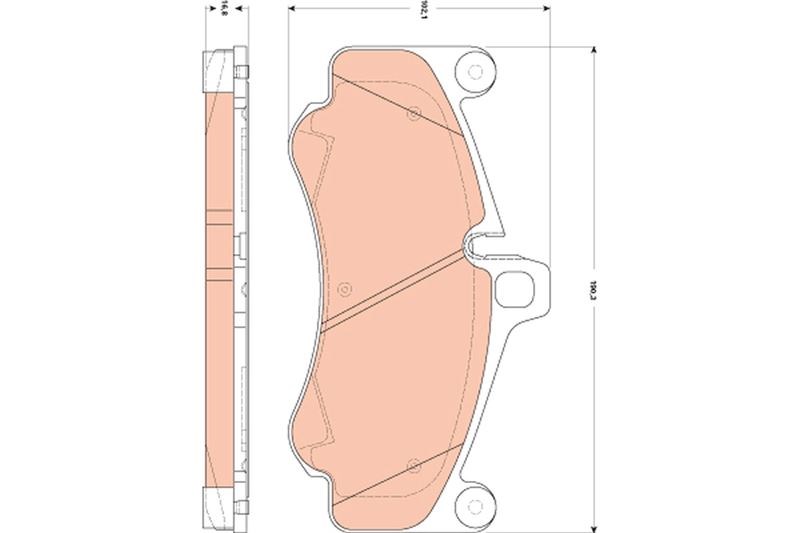 Porsche 911 Ön Disk Fren Balatası TRW