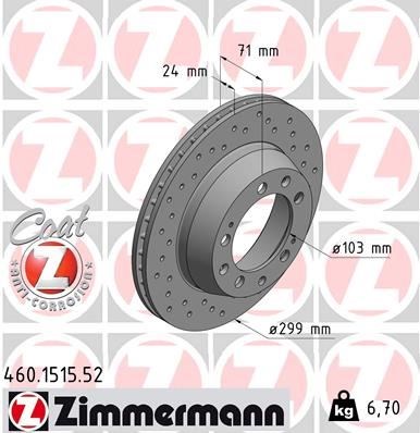 Porsche 928 Audi 80 Arka Fren Aynası Delikli ZIMMERMANN