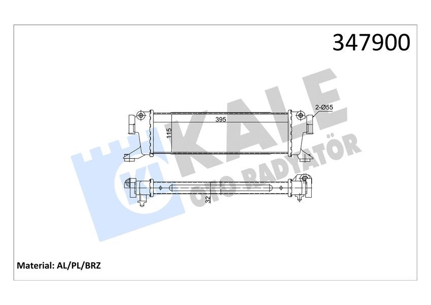 Mercedes A-Class W168 Turbosarj Radyatörü KALE-RADYATOR