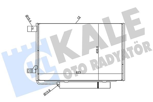 Mercedes W169 Klima Radyatörü KALE-RADYATOR