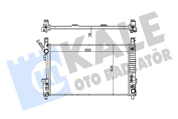 Mercedes W169 W245 Motor Su Radyatörü KALE-RADYATOR