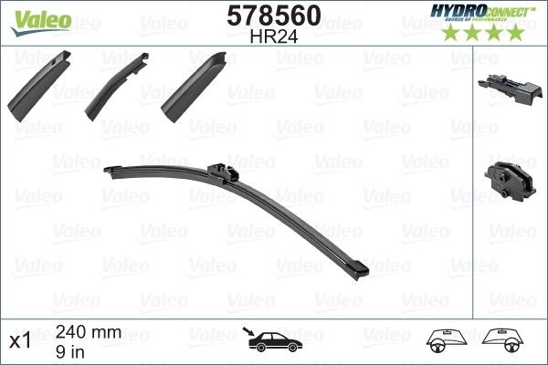 Mercedes A-Serisi W176 Arka Silecek Süpürgesi 240mm VALEO