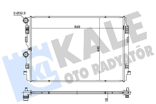 Audi A1 Su Radyatörü KALE-RADYATOR