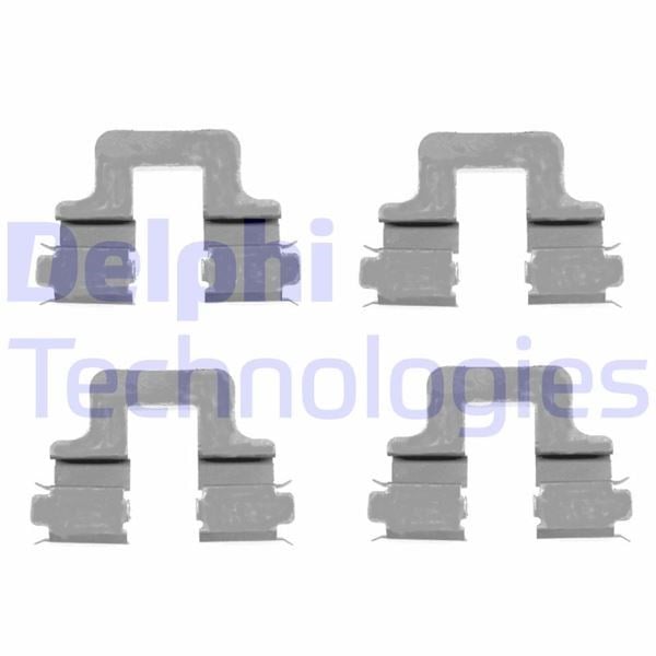 Audi Seat Skoda VW Fren Balata Montaj Takımı Arka DELPHI