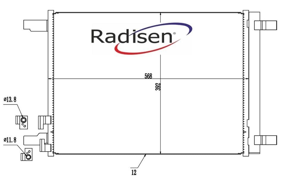 Audi A1 Klima Radyatörü RADISEN