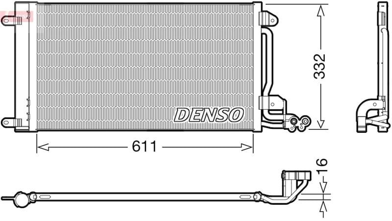 Audi A1 8X Klima Radyatörü Kondenser DENSO