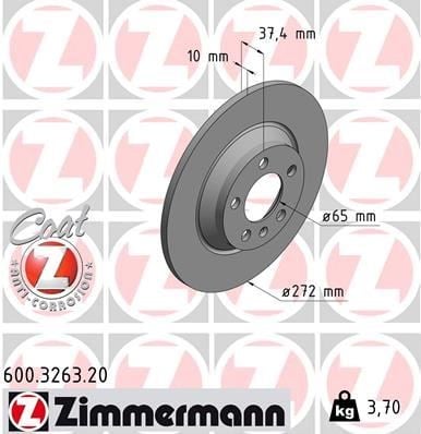 Audi A1 Fren Diski ZIMMERMANN