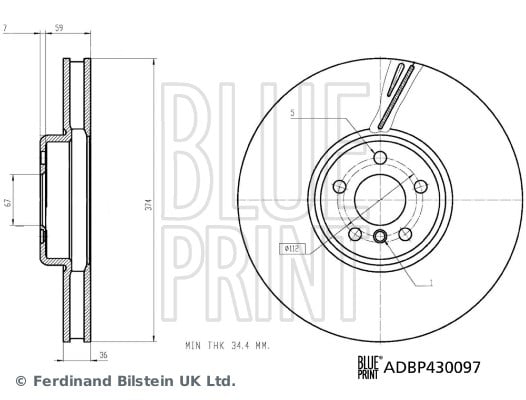 Audi A1 GB Fren Diski BLUEPRINT