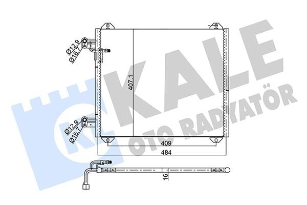 Audi A2 Klima Kondenseri 1.4 16V 1.4 TDI 00> KALE-RADYATOR