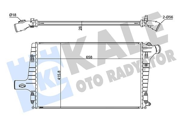 Audi A3 A6 TT İntercooler 2.5 TDI 01-04 KALE-RADYATOR