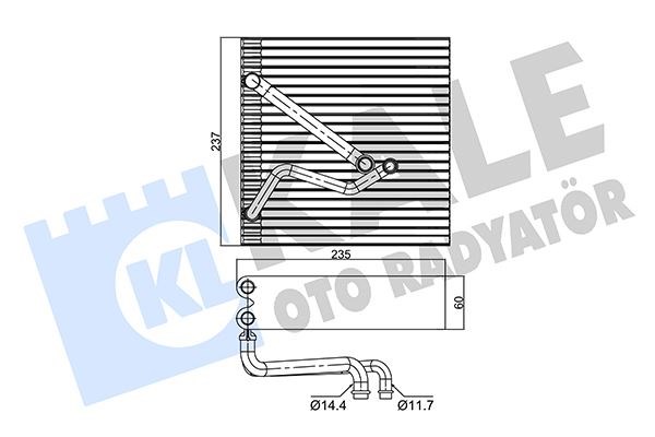 Audi A3 TT Seat Altea Toledo Leov Volkswagen Golf Caddy Passat Jetta Eos... KALE-RADYATOR