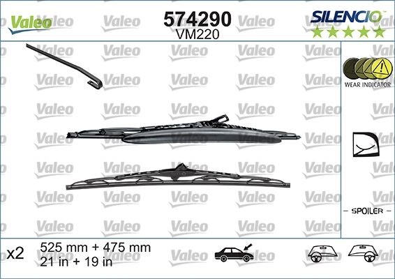 Audi A3 Silecek Lastiği 525 475 mm VALEO