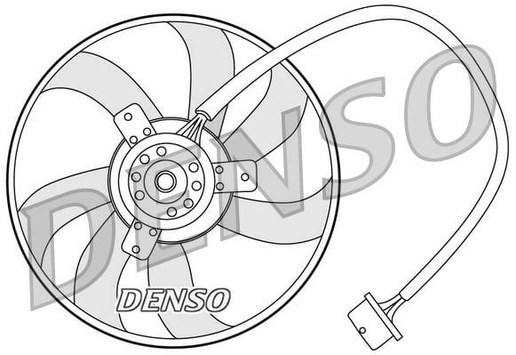 Audi A3 8L Radyatör Fan Motoru DENSO