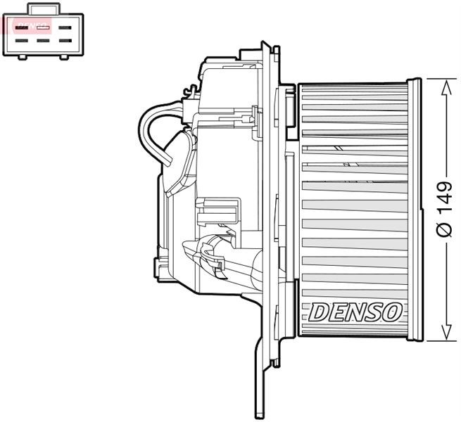 Audi A3 8P Kalorifer Motoru DENSO