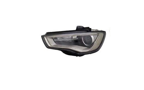 Audi A3 Ön Far Elektrik Motorlu Siyah LED'li Xenon Tipi Sol TYC