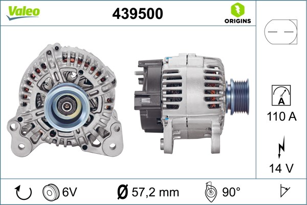 Audi A3 Golf A5 Volkswagen Touran Alternatör VALEO