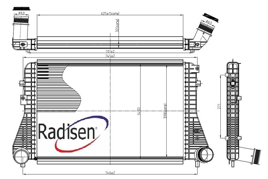Audi A3 Seat Altea Leon Intercooler RADISEN
