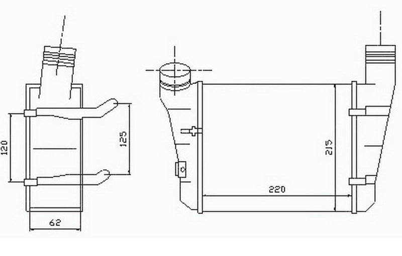 Audi A4 1.9 TDI A6 1.9 TDI Intercooler Turbo Radyatörü ORIS