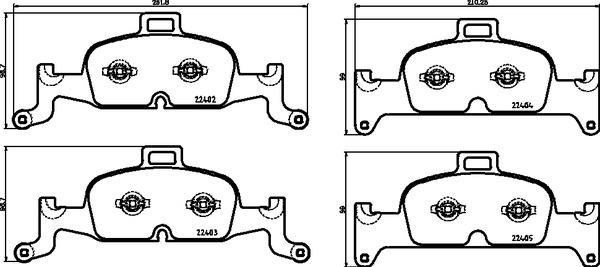 Audi A4 Ön Fren Balatası BREMBO