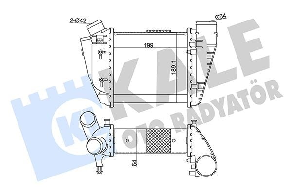 Audi A4 İntercooler 2.5 TDI 03> KALE-RADYATOR