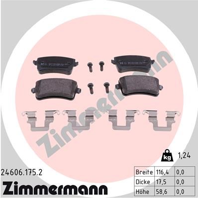 Audi A4 Arka Balata ZIMMERMANN