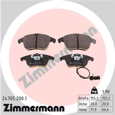 Audi A4 Ön Fren Balatası ZIMMERMANN
