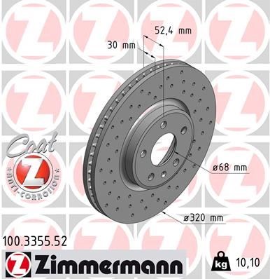 Audi A4 A5 A6 A7 Q5 Ön Fren Aynası Havalı Delikli ZIMMERMANN