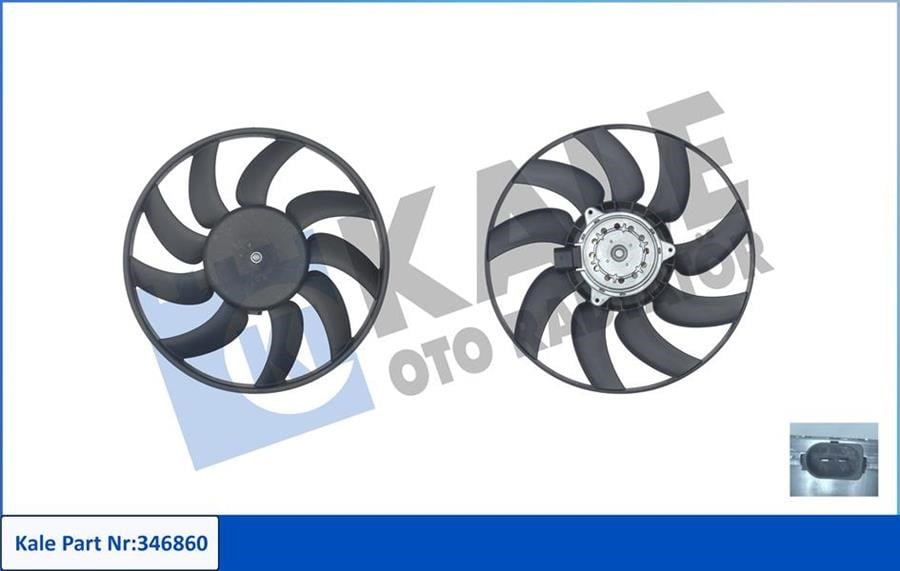 Audi A4 A5 A6 Q5 Fan Motoru Sol KALE-RADYATOR