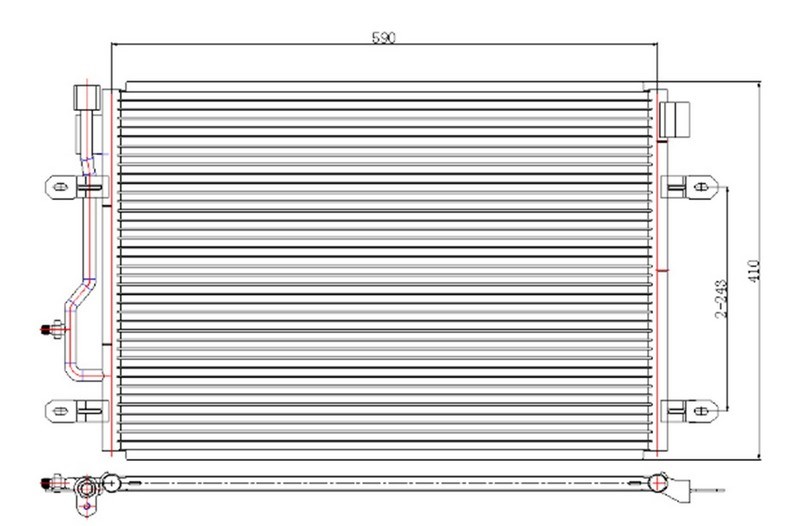 Audi A4 Klima Kondenseri 1.6i-1.8T-1.9TDI-2.0i 2000-2003 ORIS