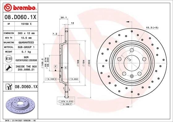 Audi A4 A5 A6 A7 Q5 Arka Fren Aynası BREMBO