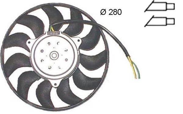 Audi A4 8E2. B6 Fan Motoru MAHLE