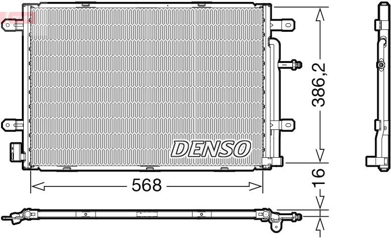 Audi A4 B7 Klima Radyatörü Kondenser DENSO
