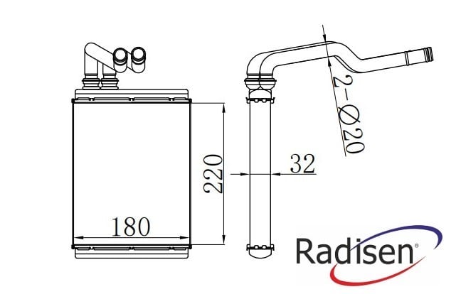 Audi A4 B8 Kalorifer Radyatörü RADISEN
