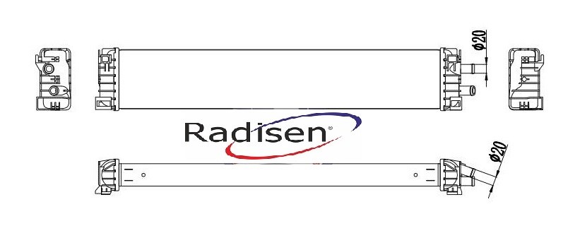 Audi A4 B9 Radyatör 2.0 30 TDI RADISEN