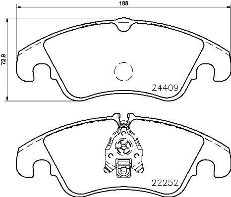 Audi A4 Ön Fren Balatası Fişli BREMBO